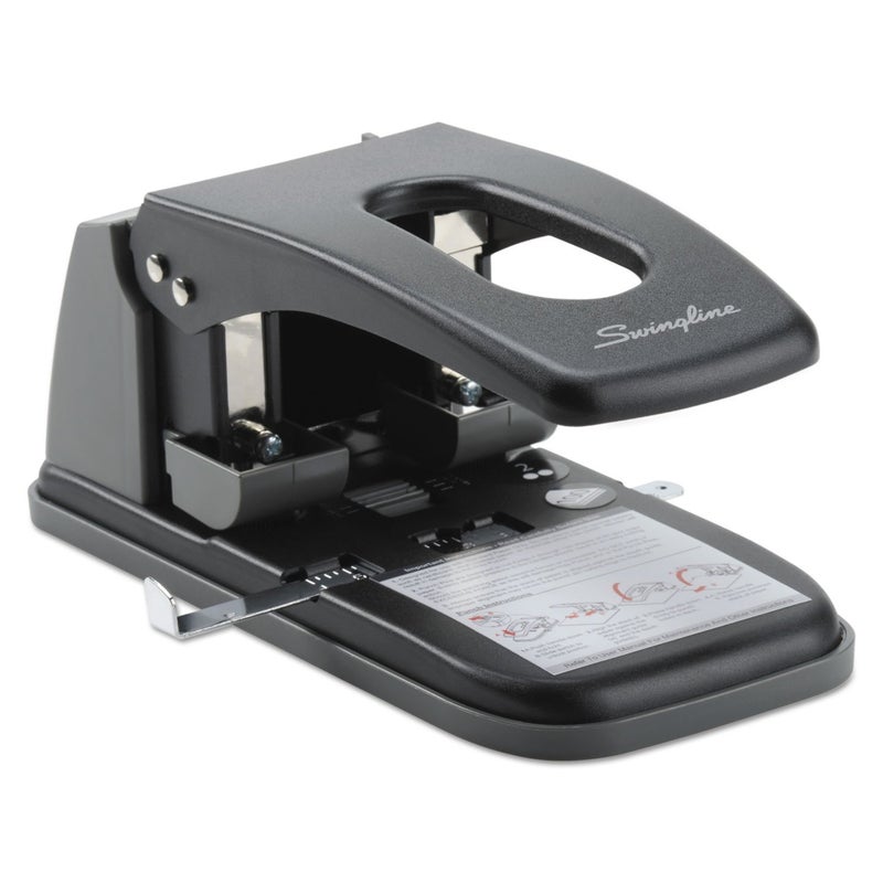 Swingline سوينغلاين مثقاب ثنائي الفتحة، مثقاب، سعة عالية، سعة ثقب 100 ورقة، مراكز ثابتة، أسود (74190) - Image 3
